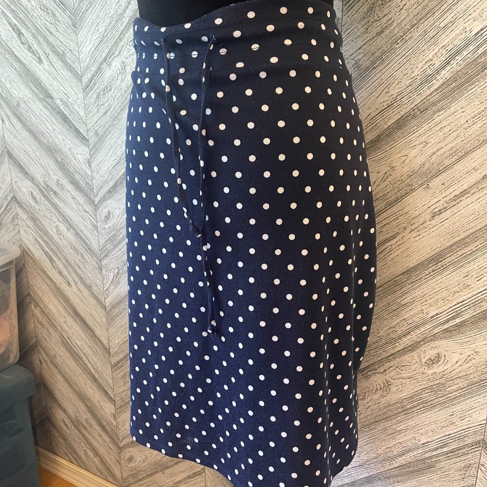 AGNES & DORA Live In Skirt Blue White Polka Dot, size XL - Picture 3 of 6
